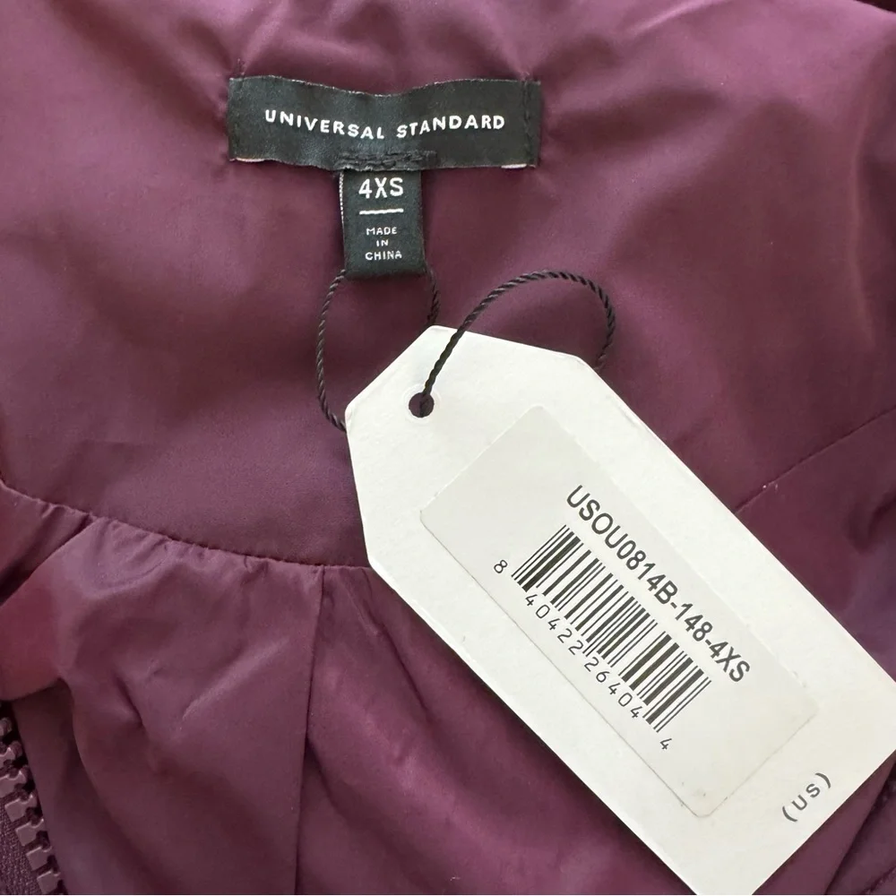 Universal Standard Everest 2 Long Puffer Coat In Gamay Size 4XS (00-0)